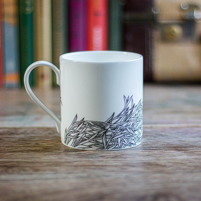 Getzeneara - Fine Bone China Leaf Pattern Tea Mug