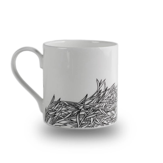 Getzeneara - Fine Bone China Leaf Pattern Tea Mug