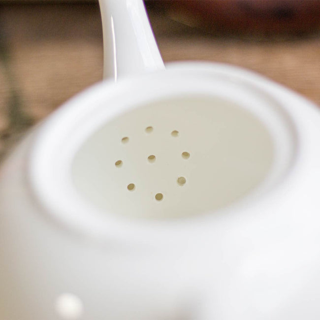 Getzeneara - Fine Bone China Leaf Pattern Teapot
