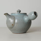 Handmade Stoneware Kyusu Teapot with Built-in Filter
