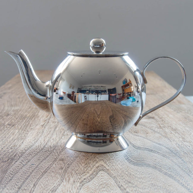 Elegant Stainless Steel Teapot and Water Jug