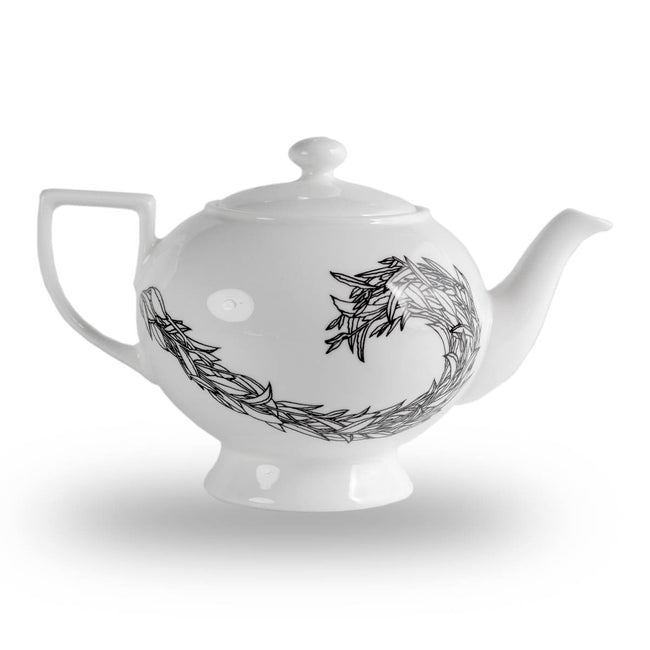 Getzeneara - Fine Bone China Leaf Pattern Teapot